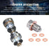 M14 x 1.5 Magnetic Oil Drain Plug, Stainless Steel Sump Drain Nut Bolt with 5 Crush Washer Gaskets, Leak-proof Oil Drain Plug Replacement for Most...