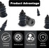 60Pcs Tire Repair Rubber Nail, Rubber Screw Tire Plugs Self-Service Vacuum Tire Repair Nail Kit Tires Quick Puncture Repair Tools for Auto Motorcy...
