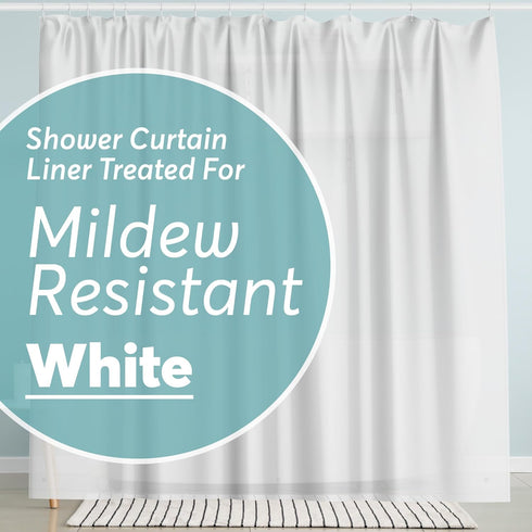 BigFoot Shower Curtain Liner – 72 x 72 PEVA Premium Shower Curtain with Rustproof Metal Grommet and 3 Magnetic Weights – Odor Free and Compatible ...