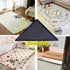 8 Pcs Rug Tape Hardwood Floor No Damage, Reusable Washable Grippers for Rugs, Carpet Tape for Area Rugs, Non Slip Rug Pads Grippers (Black...