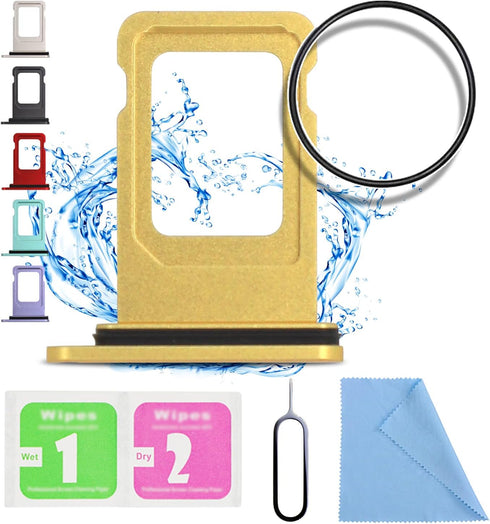 ASDAWN for iPhone 11 SIM Card Slot Replacement for iPhone 11 SIM Card Tray Holder Waterproof Rubber Ring and SIM pin(Single Sim Version 6.1 inches...