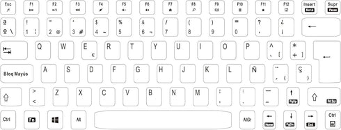 Perixx PERIDUO-712B ES Wireless Keyboard and Mouse Combo - Black - Español QWERTY...
