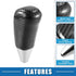 Car Gear Stick Shift Knob Gear Shift Knob Stick Shifter for Toyota Land Cruiser 2016-2021 4Runner 2003-2021 Tundra 2008-2021 Black Carbon Fiber Pr...
