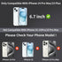 2 Pack Privacy Screen Protector for iPhone 15 Plus/14 pro max Gradient Soft Film for iPhone 15Plus Anti-Spy, Anti-Blue Light, Eye Protection, Anti...