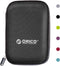 ORICO Hard Drive Case 2.5 inch External Drive Storage Carrying Bag Waterproof Shockproof with Inner Size 5.5x3.5x1.0inch for Organizing HDD and El...