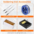 Mini Cordless Soldering Iron Kit, USB Rechargeable Portable Cordless Soldering Iron, 3 Temperature Adjustment Soldering Iron Tool Kit for Home App...