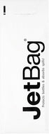 Jet Bag Mono - (Set of 3) The Original Reusable, Protective and Absorbent Bottle Bags for Wine, Growlers or other Liquids Made in the USA!,White...