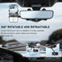 Rear View Mirror Phone Holder, 360° Rotatable and Retractable Phone Mount for Car, Anti-Shake Cell Phone Holder for Auto Fit All Mobiles, Universa...