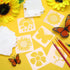 100 Pieces Butterfly Sunflower Stencil Template for Painting Reusable Drawing Stencils Spring Summer Template, Stencils for Painting on Wood Craft...