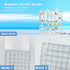 Acrylic Magnetic Seashell Display Box 36 Grids Seashell Storage Box Display Case Decorative Seashell Starfish Trinket, Small Craft Organizers Cont...