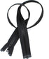 30" Ski & Sport Vislon Zipper ~ YKK #5 Molded Plastic ~ Separating - Black (1 Zipper/Pack) Made in USA...