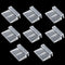 Saim Acrylic Aquarium Cover Clip,Clear Fish Tank Glass Cover Clip Support Holder,Universal Lid Clips for Rimless Aquariums (6mm) 8 PCS...