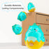 iPlay, iLearn Baby Dinosaur Wobble Toys, Infant Dino Roly-Poly 3-6-12 Month, Babies Tummy Fun Time Sensory Development, Newborn Gift First Birthda...