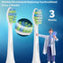 5 Pack Replacement Heads Compatible with 7am2m AM101/AM105 Electric Toothbrush,White...