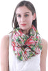 Lina & Lily Vintage 1950s Flamingo Print Women's Infinity Scarf Lightweight...