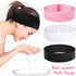 Pimoys 30 Count Disposable Headbands for Facials Women Skincare Headbands Facial Headband Stretch Makeup Headbands for Women Girls Salons Bath Mak...
