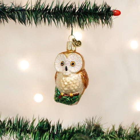 Old World Christmas Ornaments: Owls Glass Blown Ornaments for Christmas Tree, Christmas Owl...