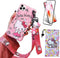 Compatible with iPhone 15 Pro Case with Screen Protector, Cartoon Cute Funny Kawaii Cat Kitty Animal Character Phone Case Silicone Lanyard 3D Cove...