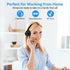 AUSDOM Trucker Bluetooth Headset with Microphone: A2301 Wireless 5.2 On-Ear Headset with AI Noise Cancelling Mic & Mute Button, 50H Playtime for W...