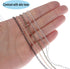 LOCOLO 39 Feet Necklace Chains Stainless Steel DIY Link Chain Necklaces with 30Pcs Lobster Clasps, and 100Pcs Jump Rings for Jewelry Making...