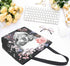 Naanle Day of The Dead Canvas Tote Bag - Large Women's Casual Shoulder Handbag, Floral Skull Reusable Multipurpose Heavy Duty Shopping Grocery Cot...