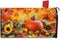 Autumn Fall Harvest Maple Leaves Pumpkin Mailbox Covers Waterproof Magnetic Durable Post Box Cover Wraps Standard Size 21x18 Inches for Outdoor Ga...