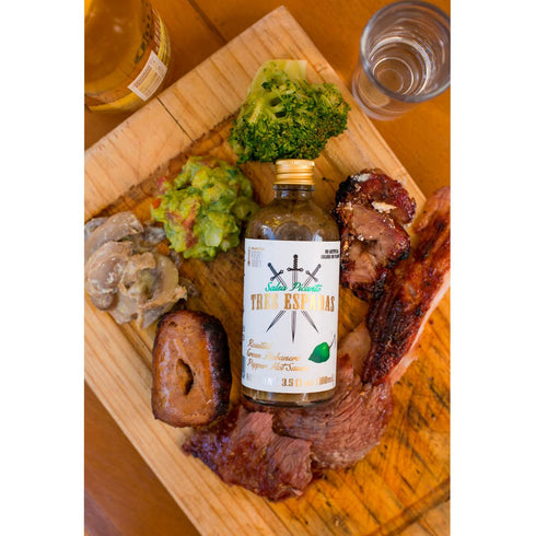 Tres Espadas | Habanero Hot Sauce | Habanero Pepper | Mexican Gourmet Recipe | Hot Sauce Bottle 3.5 fl oz | Green Roasted Habanero Flavor...