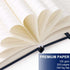 A5 Leather Journal Notebook with Pen, 200 Pages Hardcover Journal with Pocket, 100gsm Thick Lined Paper Daily Diary for Men and Women, Great Gift ...