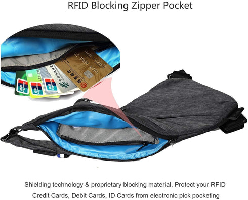 TOPNICE Anti Theft Crossbody Bags Personal Pocket Travel Bag Cross Body Multi Pocket Small Sling Bag for Women Men...