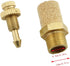 E-outstanding 5Pcs Solenoid valve copper muffler Pneumatic Muffler Silencer Adjustable 1/4 inch Threaded Air Filter Flow Speed Controller Muffler ...