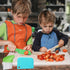KOLODOGO 10 Pieces Wooden Kids Kitchen Knife Set, Include Wood Kids Knife Plastic Potato Slicers Cooking Knives Children's Safe Knifes Cake Scrape...