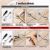 MroMax 2Pcs Cabin Hook and Eye Latch 16" Window Privacy Swivel Hooks Stainless Steel 400mm Gate Door Latches for Home Cabinet Window Kitchen Slidi...