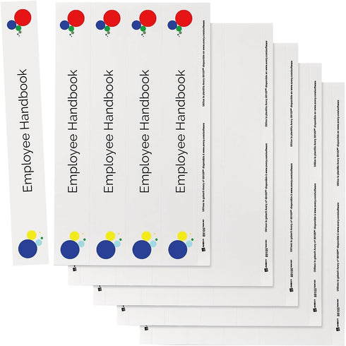 Avery-Dennison 89105 Binder Spine Inserts, 1-1/2-Inch Capacity, 25/PK, White...