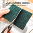 Heavy Duty Scour Pads Sponge Dish Scrubber Non-Scratch Green Reusable Household Scrub Pads for Kitchen and Dish Cleaning Tool (12Pcs)...