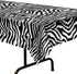 Zebra Print Plastic Tablecover...