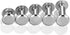 Pangda 80 Sets Chicago Screw Leather Rivets Assorted Kit Chicago Binding Screws 5 Sizes Metal Round Cross Head Stud Screw Post Nail Rivet Button f...
