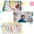 4pcs Plastic Baby Crib Pull Rings Kids Walking Exercises Assistant Stand Up Rings playpen Pull Ring Baby Cot Hanging Rings for Infant Baby Toddler...