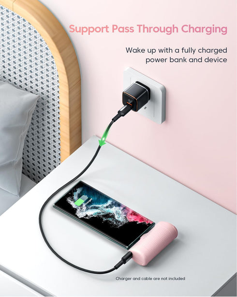 Kuulaa Portable Charger USB C Power Bank 4500mAh Small Portable Phone Charger Android Compact Plug in Battery Pack Portable Compatible with iPhone...