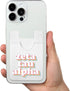Sorority Shop Zeta Tau Alpha Koala Pouch - Retro Design Card Holder For Phone Case- Phone Wallet Stick On - Ultra-Thin and Lightweight Phone Case ...