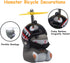 wonuu Duck Bike Bell with Light and Helmet Cute Hamster Bicycle Horn, Dashboard Decoration Hamster Toy Motorcycle Bike Bells Rubber Duck Car Dashb...