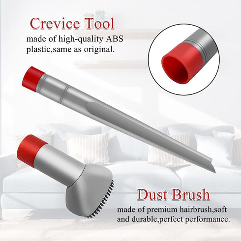 Crevice Tool and Dust Brush Compatible with Shark Rotator NV500, NV501,NV560, NV502, Professional Lift-Away Vacuum Cleaner Compare With Part No. X...