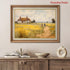 JCSMHVLA Natural Rustic Wall Art Spring Landscape Prints Country Wildflower Landscape Painting Spring Flower Farmhouse Landscape Canvas Wall Art C...