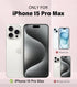 ArtsEvo Designed for iPhone 15 Pro Max Case, 6.6ft Drop Protection, Full Body Screen Camera Protective Phone Case,Light Blue...