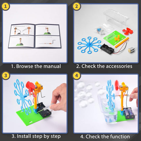 STEM Robotic Kits, Science Experiments Robot Building Kit for Kids 5-7 8-12, Electronic Engineering Projects for Girls, DIY Coding Robots for Boys...