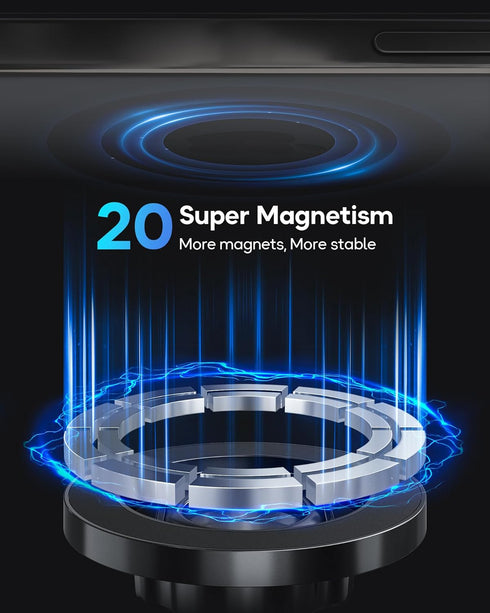 ?2024 Upgrade?for MagSafe Car Mount Air Vent?24 Magic Magnet Power?Magnetic Phone Holder for Car Vent 360° Hand Free Magnetic Car Phone Holder Mou...