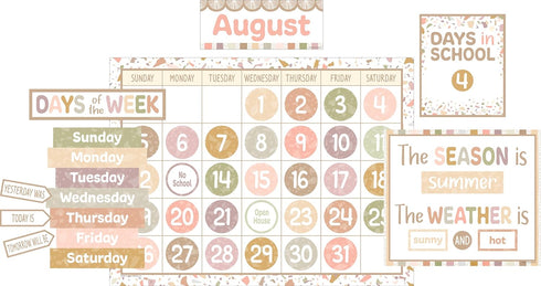 Teacher Created Resources Terrazzo Tones Calendar Bulletin Board (TCR7201)...