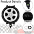12 Pcs Wheel Tire Balloons,18 Inch Race Car Wheel Balloons Race Car Party Decorations Car Foil Balloons for Birthday Party Race Car Theme Party Su...