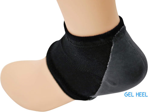 KidSole Gel Heel Strap for Kids with Heel Sensitivity from Severs Disease, Plantar Fasciitis. (Black) (Kids Sizes 1-6, Black)...