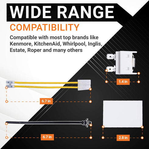 8193762 Dishwasher Fuse Kit Replacement by Blue Stars – Exact Fit For Whirlpool & Kenmore Dishwashers - Replaces 8269213 AP3178588 PS774514