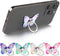 4Pcs Butterfly Phone Ring Stand Colored Cute Butterfly Phone Grip Metal Cell Phone Finger Holder Cellphone Ring Holder Compatible with Phones Tabl...
